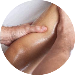 osteopathic thigh treatment round